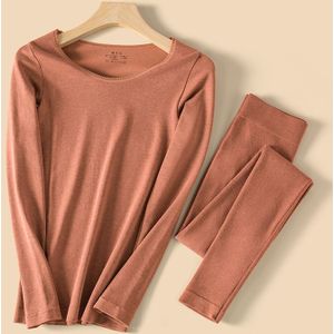 Thermisch Ondergoed Set Vrouw Winter Kleding Warm Pak Lange Mouw Top Warme Broek Leggings Thermo Ondergoed Hemd