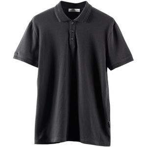 Enjeolon Mannen toevallige korte mouw polo Shirts mannen Engeland stijl effen zwarte Kleding voor mannen Tops Tee T8953
