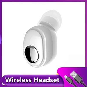 Draadloze Bluetooth Koptelefoon In-Ear Enkele Mini Oordopjes Handsfree Bellen Stereo Muziek Headsets Met Microfoon Voor Smart Phones