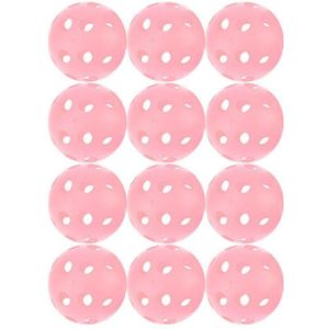 Golf Ballen 12 Stks/set Plastic Whiffle Luchtstroom Hollow Golf Praktijk Training Sport Ballen Met 26 Bee Gaten # D