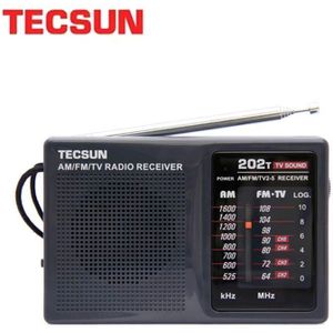 Tecsun R-202T Am/Fm/Tv Pocket Radio Ontvanger Ingebouwde Luidspreker Internet Draagbare Radio Fm/Fm/Tv Pocket Retro Radio