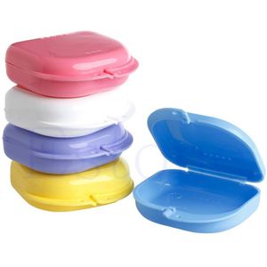 Nieuw Dental Orthodontische Retainer Kunstgebit Storage Case Box Gebitsbeschermer Container