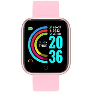 Standby Smart Horloge Y68 Waterdichte Bluetooth Sport Full Touch Volwassenen Iphone Xiaomi Hartslagmeter Bloeddrukmeter