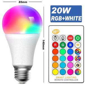 1Pcs 15W Wifi Slimme Lamp E27 B22 Dimbare Rgb + Cw Led Spotlight Bluetooth Voice Control Lamp werken Met Alexa Google Thuis