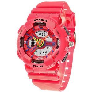 Synoke Mode Student Kinderen Sport Horloges Led Digitale Horloge Jongens Meisjes Student Waterdichte Elektronica Horloges