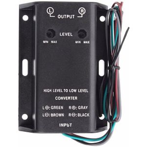 Hoog Naar Laag Audio Converter Praktische Verstelbare Tweeters Installeren Uitgang Auto Gemonteerd Adapter Stereo Versterker Stabiel Signaal