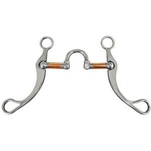 Rvs Trens Paard Bits Westerse Trens Bits Voor Paarden Coronet Mond Training Bit Met Koperen Poort