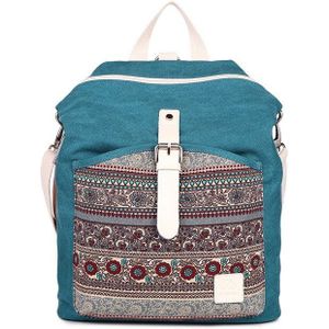 Vrouw Canvas Rugzak Etnische Stijl Bloem Borduren Meisje Schooltas Mode Eenvoudige Dame Reistas Vrouwen tassen