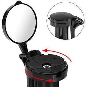 Fiets Achteruitkijkspiegel Road Mountain Fietsen Verstelbare Graden Fietsstuur Achteruitkijkspiegel Plug Achteruitkijkspiegel Fiets Accessoires