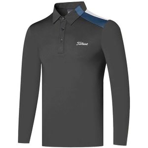 Mannen Golf Shirt Herfst Winter Sport Golf Kleding T-shirt Lange Mouw Dikke Warme Polo-Shirt Voor Mannen 골프웨어