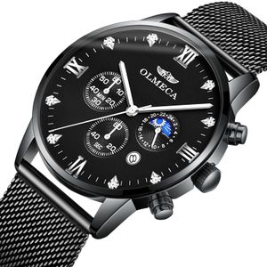 Waterdichte Mannen Sport Horloges Multifunctionele Waterdichte Niet-Mechanische Quartz Horloges Custom Horloges Mannen