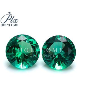 6 Mm Wuzhou Holycome Lab Gemaakt Ronde Cut Sales Vvs Diamond Top Groen Voor Moissanite Ring Voor Sieraden maken