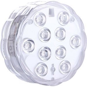 10 Led Remote Controlled Rgb Submersible Light Battery Operated Onderwater Waterdichte Night Lamp Outdoor Vaas Kom Tuin Zwembad