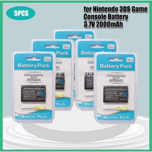 2000Mah 3.7V Oplaadbare Lithium-Ion Batterij Pack Voor Nintendo 3DS Vervangende Batterij Met Toolsy