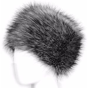 Mode Winter Vrouwen Faux Fur Hat Warm Russische Stijl Dikke Pluizige Caps Vrouwelijke Elegante Warme Sneeuw Caps Mutsen Cap