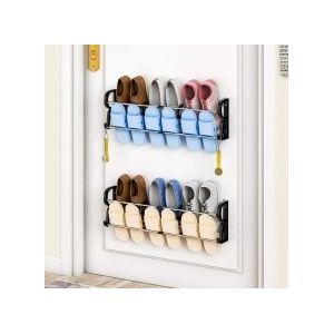 Schoenenrek - Muur Opknoping - Deur Schoenenrek Organizer - 2-Pack - Wandmontage Met S-Vorm