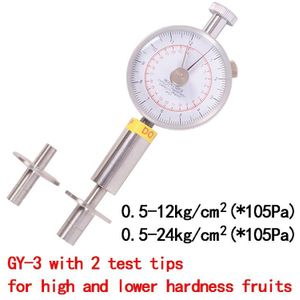 Fruit Penetrometer Fruit Sclerometer Fruit Hardheid Tester Fruit Durometer Voor Apple Peer Aardbei Kiwi GY-1/GY-2/GY-3