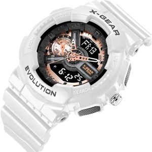 Vrouwen Sport Horloge paar multifunctionele waterdichte Luxe Lederen Horloge Klok X-GEAR Relogio Feminino
