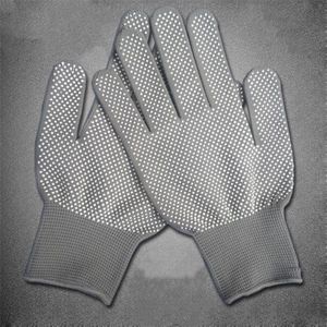 1 Pairs Slijtvaste Werkhandschoenen Mannen Lijm Dots Antislip Handschoenen Touch Screen Fiets Vinger Handschoenen