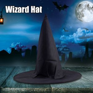 Steeple Wizard Hoeden Halloween Zwarte Heks Hoed Kostuum Partij Props Cosplay Decor Accessoire MSU88