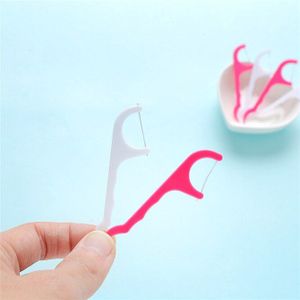 250 Stuks Hoge Plastic Tandzijde Stok Nylon Draad Draagbare Tanden Care Cleaner Gebitsreiniging Gereedschap Set Voor mondhygiëne