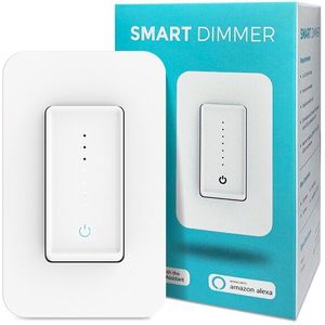 Smart Wifi Dimmer Light Switch, Touch Dimbare Panel Muur Switch Us 100-240V, werkt Met Alexa Google Thuis, Geen Hub Nodig,