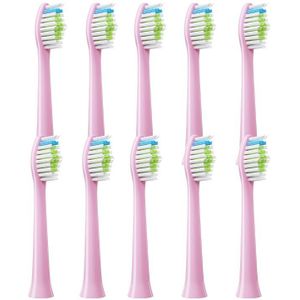 Voor Roaman G23 Bayer X7 Vervangen 10 Stuks Sonic Elektrische Tandenborstel Schoon Borstel Dupont Smart Heads Zwart/Roze Borstel hoofd