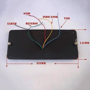 Rechthoek Auto Led Verlichting 24V Dc 315*135*25 Mm 36LED Onderdelen Achterlicht Indicator