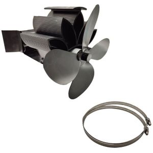 4 Bladen Warmte Aangedreven Magneet Haard Kachel Opknoping Haard Fan Aluminium Stille Milieuvriendelijke Voor Hout