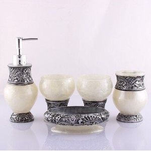 Hars Badkamer Accessoires Set 5 Stuks Tandenborstelhouder Lotion Dispenser Zeep verjaardag huwelijkscadeau woondecoratie