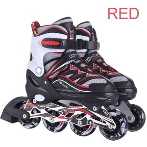 Pu Wielen Veilige Snelheid Sliding Inline Rolschaatsen Skate Schoenen Sneakers Patins Voor Kinderen Kinderen Volwassenen Mannen Vrouwen Zelf