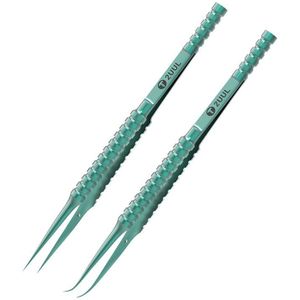 2UUL Titanium Legering Pincet Voor Mirco Elektronische Onderdelen Telefoon Microscoop Bga Ic Chip Vliegende Draad Reparatie Tang
