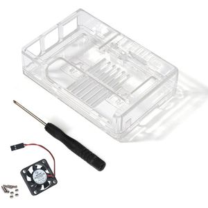 Raspberry Pi 3 Model B case met Koelventilator voor Raspberry Pi 3 Model B +, pi 3 B, Pi 2