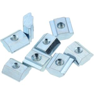 T Sliding Moer Blok Vierkante Moeren Zink Gecoate Plaat Aluminium Voor Eu Standaard Aluminium Profiel Sleuf Voor Kossel Diy cnc