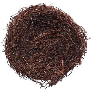 8-25 Cm Vintage Ronde Rotan Vogelnest Handgemaakte Craft Vine Simulatie Vogelnest Paasei Decor Props Thuis tuin Etalage