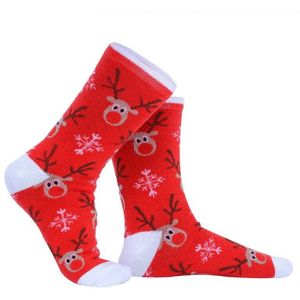 Kerst Sokken Katoen Cartoon Print Grappige Sokken Warm Winter Voor Party Jaar Lange Sokken Mannen Vrouwen Sokken Leuke sokken