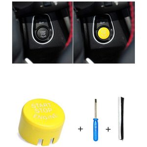 Gele Auto Motor Start Stop Button Vervanging Schakelaar Button Kits Voor B-MW G/F Chassis Alle Series Auto Modellen c45