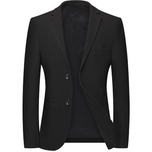 8XL Mannen High-End Luxe Single-Breasted Effen Kleur Jasje Jas Casual Business Wear (oversized Plus Size)
