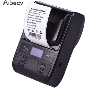 Draagbare 58Mm Thermische Printer Usb Nfc Draadloze Bluetooth Printer Express Mini Label Printer Voor Winkel Prijskaartje Labels
