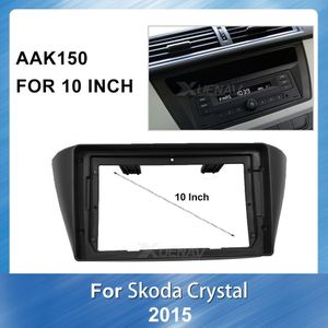 Auto Dvd-speler Inbouwen Installastion Surround Trim Frame 10 Inch Auto Radio Fascia Panel Bezel Trim Kit Voor Skoda Fabia