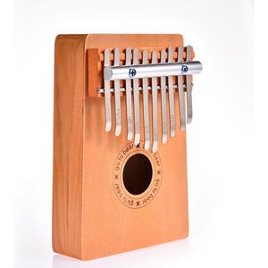 5/10/17 Toetsen Kalimba Oranje Duim Piano Hout Mahonie Body Muziekinstrument Voor Beginner Kalimba Tas Met Diy