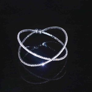 Elegante Mode Bruiloft Sieraden Charm Armbanden Opening Verstelbare Vrouwen Geometrische Ronde Crystal Armbanden