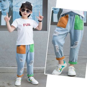 Zomer Kinderen Kleding Mode Klassieke Skinny Jeans Broek Kinderen Jongens Casual Bowboy Trend Lange Bodems Broek C57