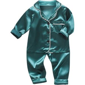 Winter Nachtkleding Kinderen Kleding Peuter Baby Jongens Lange Mouwen Effen Tops + Broek Pyjama Outfits Jongen Roupas Infantil Menino