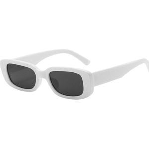 Nywooh Vintage Kleine Zonnebril Voor Mannen Vrouwen Retro Rechthoek Zonnebril Gradiënt Shades Classic Sunglass UV400