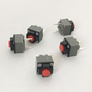 Originele 2 Pins Vierkante Stille Muis Micro Switch 6*6*7.3 Mm Mute Muis Micro Knop 8 Miljoenen klik
