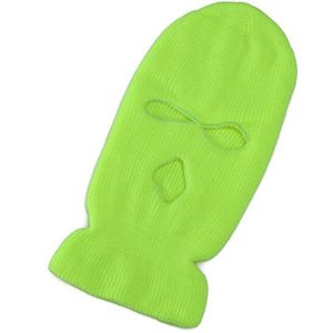 Winter Cover Neon Masker Groene Halloween Caps Voor Party Motorfiets Fiets Ski Fietsen Roze Maskers