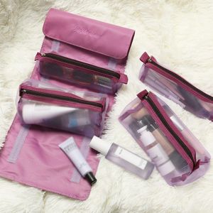 Folding Make Up Tassen Neceser Vrouwen Cosmetische Zak Voor Make Organizer Rits Case Reizen Opknoping Brief Opslag Wc Wassen Tassen