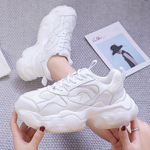 Zomer Vrouw Mode Sneakers Platform Chunky White Casual Schoenen Ulzzang Ontwerpers Mand Vrouwelijke Lace Up Gevulkaniseerd Schoenen Vrouwen