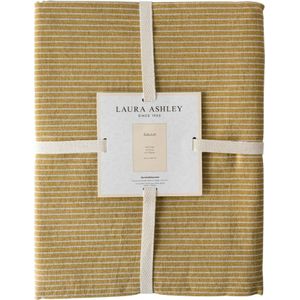 Laura Ashley Tafelkleed - Tafellaken - Kitchen Linen Collectables - Oil Geel - Streep - 140x240cm